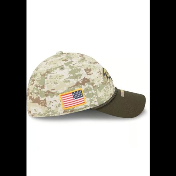 Baltimore Ravens New Era Camo 2025 Salute to Service 39THIRTY Flex Hat L/XL - Picture 6 of 11